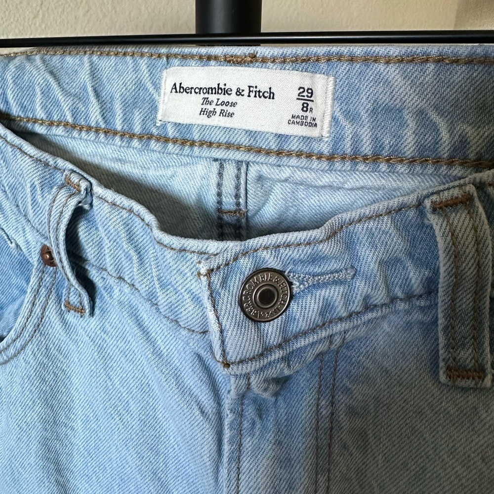 Abercrombie and Fitch The High Rise Loose Jean size 29 Regular - Picture 12 of 13